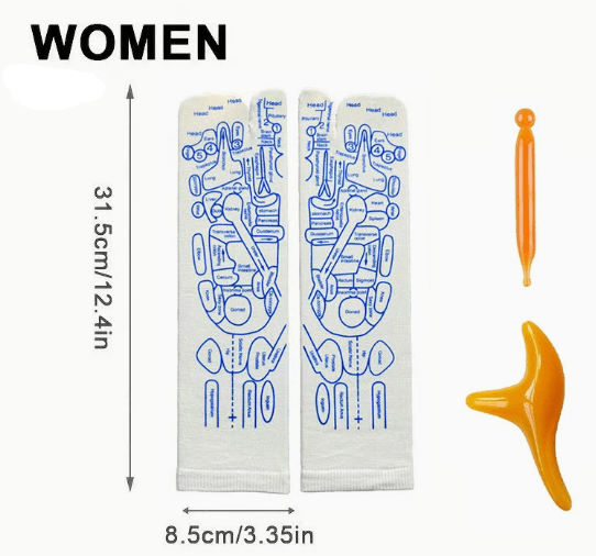 Reflexology Socks with Massage Tool (One Set) - H3NRY’S WORLD