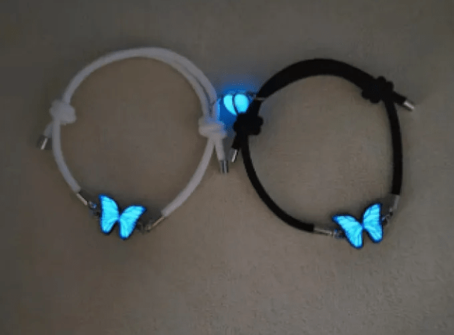 Blue Luminous Smart Butterfly Necklace - H3NRY’S WORLD