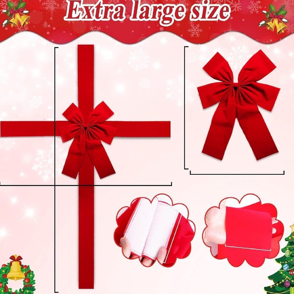 Christmas Door Hanging Bow Ribbon - H3NRY’S WORLD