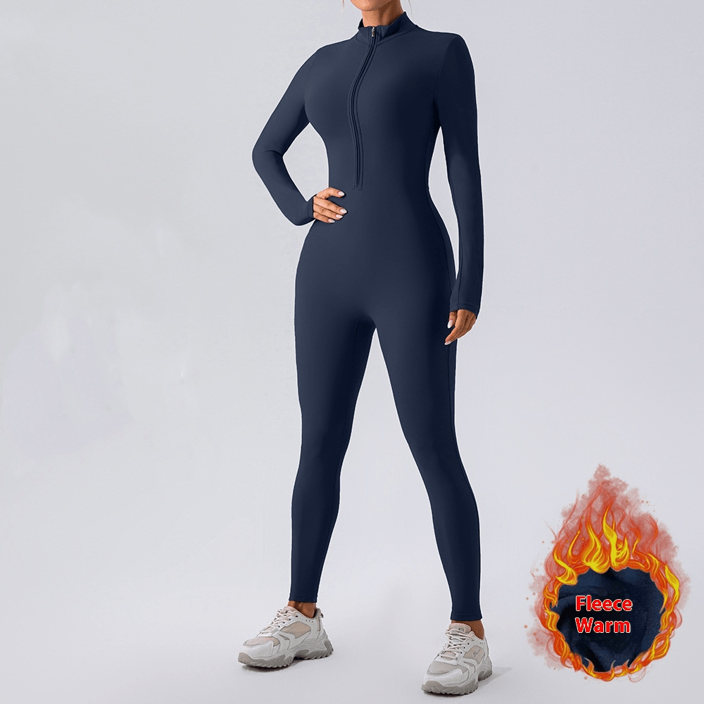 Fleece - Lined Yoga Jumpsuit - H3NRY’S WORLD