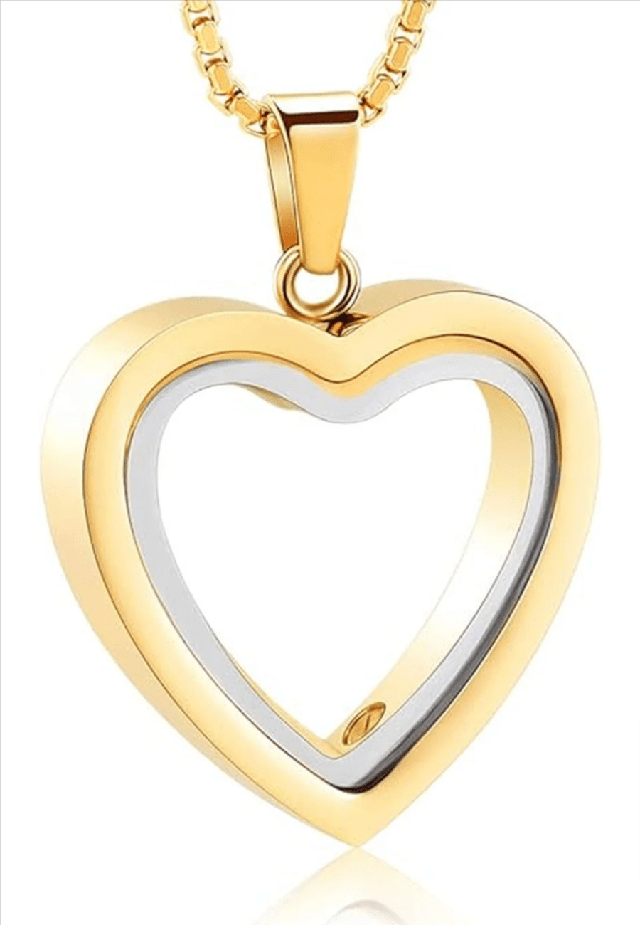 Heartfelt Remembrance: Stainless Steel Heart - Shaped Cremation Pendant - H3NRY’S WORLD