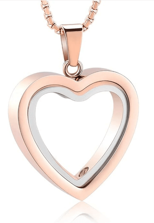 Heartfelt Remembrance: Stainless Steel Heart - Shaped Cremation Pendant - H3NRY’S WORLD