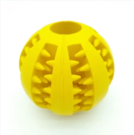 Interactive Rubber Slow Feeder Dog Ball - H3NRY’S WORLD