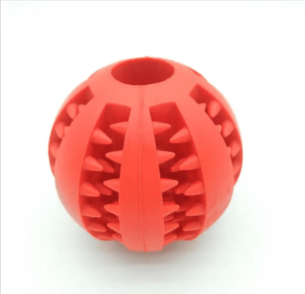 Interactive Rubber Slow Feeder Dog Ball - H3NRY’S WORLD