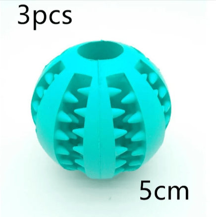 Interactive Rubber Slow Feeder Dog Ball - H3NRY’S WORLD