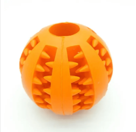 Interactive Rubber Slow Feeder Dog Ball - H3NRY’S WORLD
