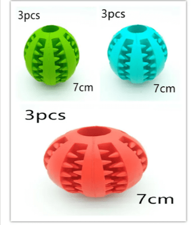 Interactive Rubber Slow Feeder Dog Ball - H3NRY’S WORLD