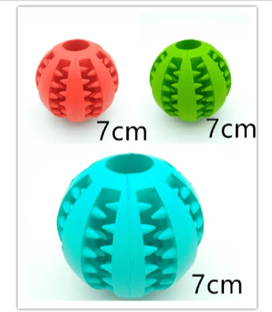 Interactive Rubber Slow Feeder Dog Ball - H3NRY’S WORLD