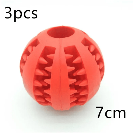 Interactive Rubber Slow Feeder Dog Ball - H3NRY’S WORLD
