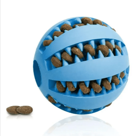 Interactive Rubber Slow Feeder Dog Ball - H3NRY’S WORLD