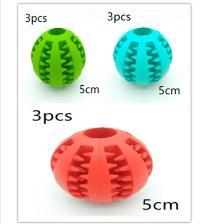 Interactive Rubber Slow Feeder Dog Ball - H3NRY’S WORLD