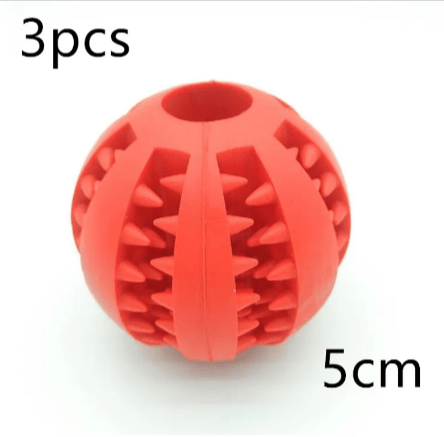Interactive Rubber Slow Feeder Dog Ball - H3NRY’S WORLD