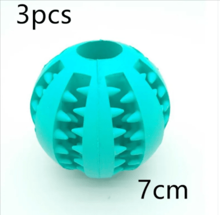 Interactive Rubber Slow Feeder Dog Ball - H3NRY’S WORLD