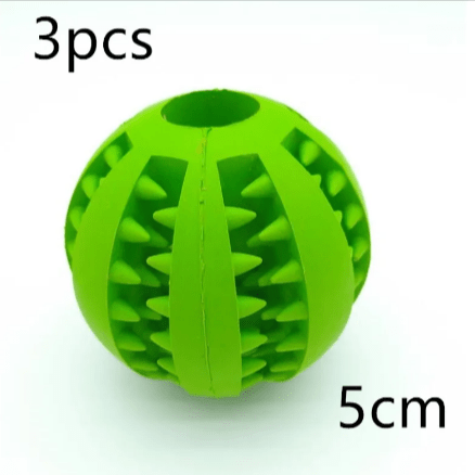 Interactive Rubber Slow Feeder Dog Ball - H3NRY’S WORLD