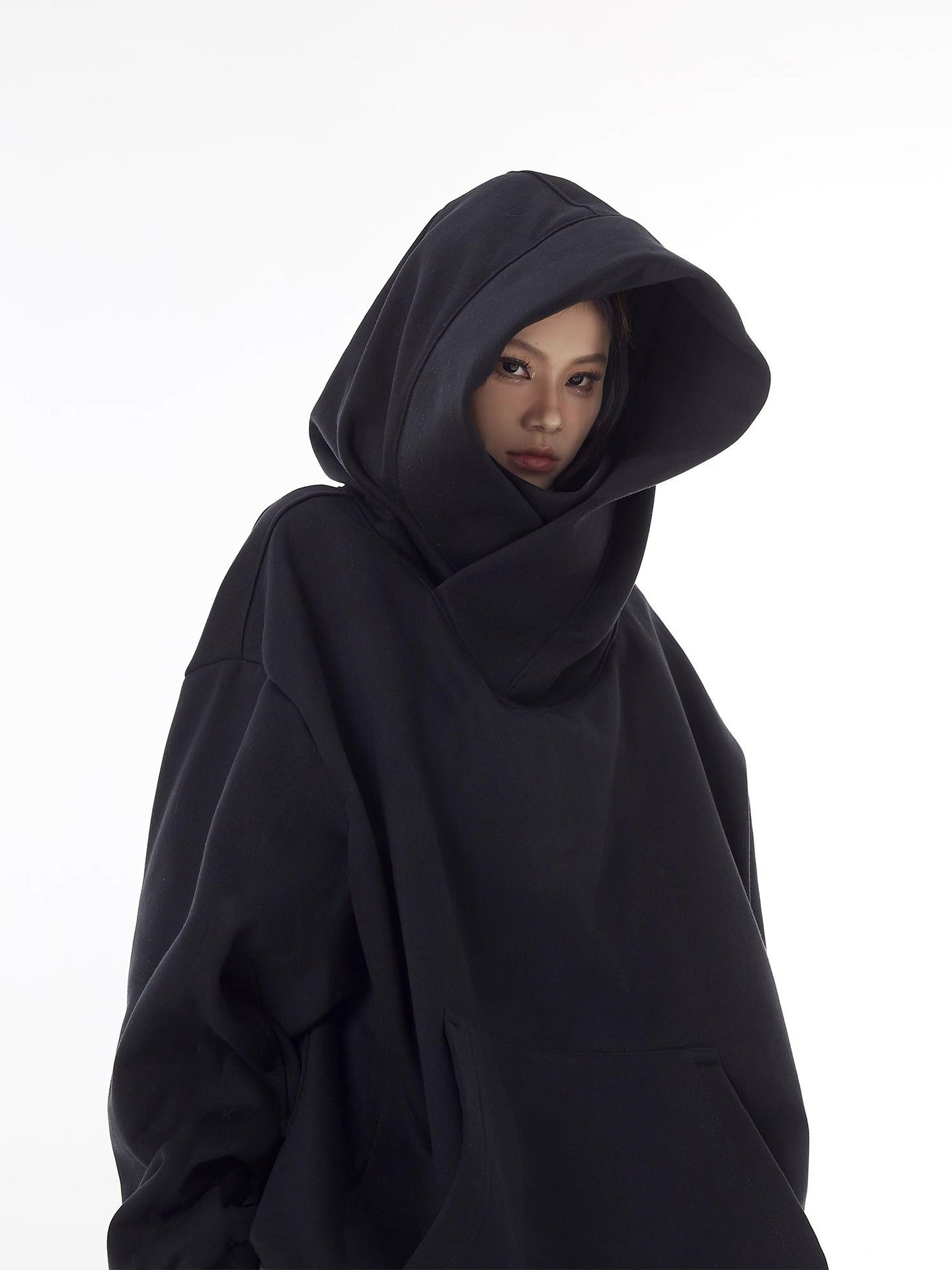 Loose High Collar Fleece Lined Hoodie - H3NRY’S WORLD