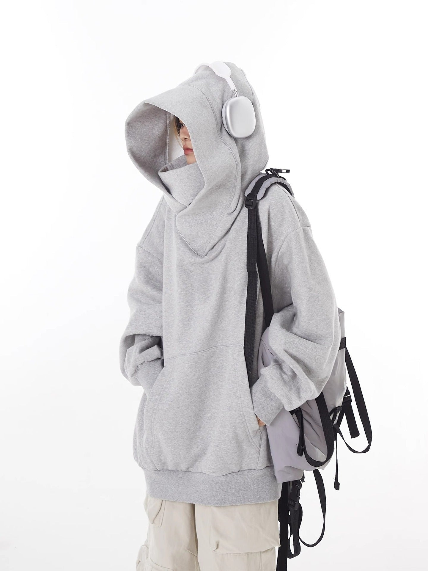 Loose High Collar Fleece Lined Hoodie - H3NRY’S WORLD