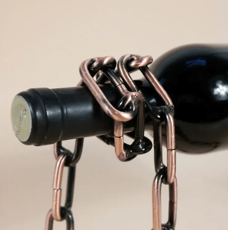 Magic Iron Chain Wine Bottle Holder - H3NRY’S WORLD