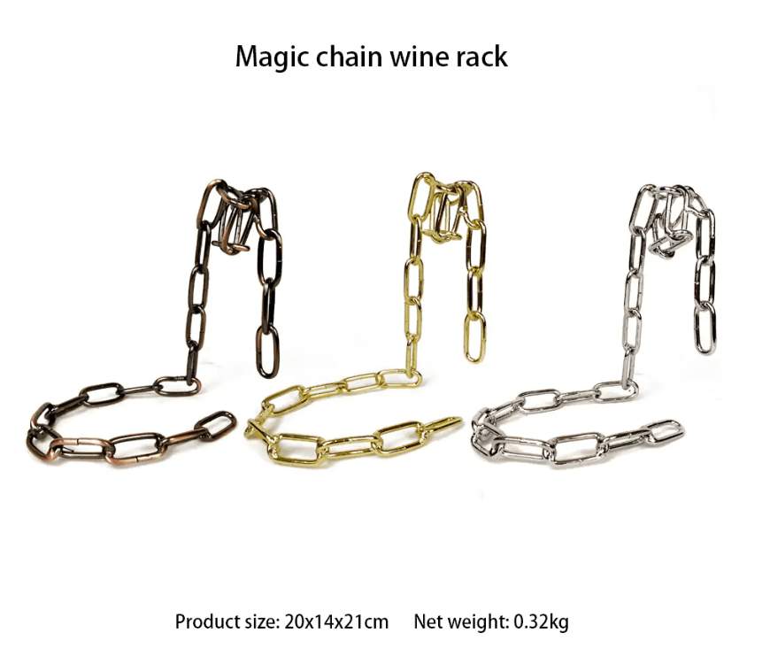 Magic Iron Chain Wine Bottle Holder - H3NRY’S WORLD