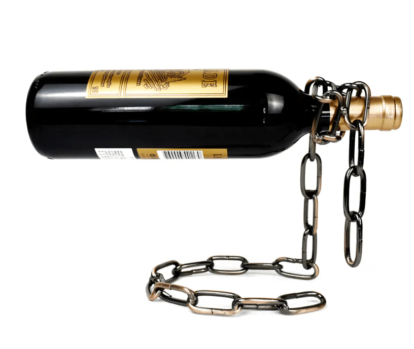 Magic Iron Chain Wine Bottle Holder - H3NRY’S WORLD