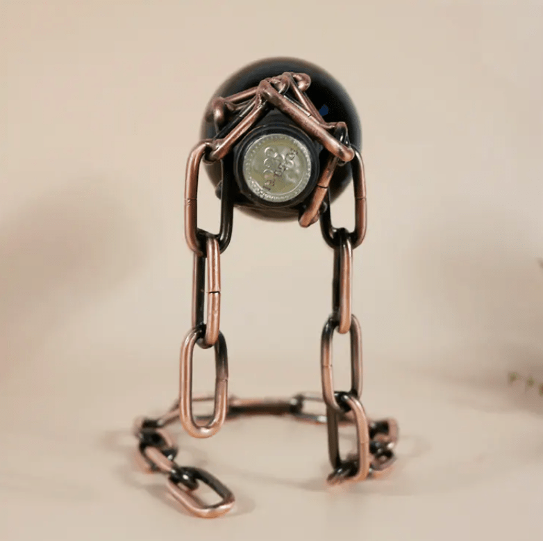 Magic Iron Chain Wine Bottle Holder - H3NRY’S WORLD