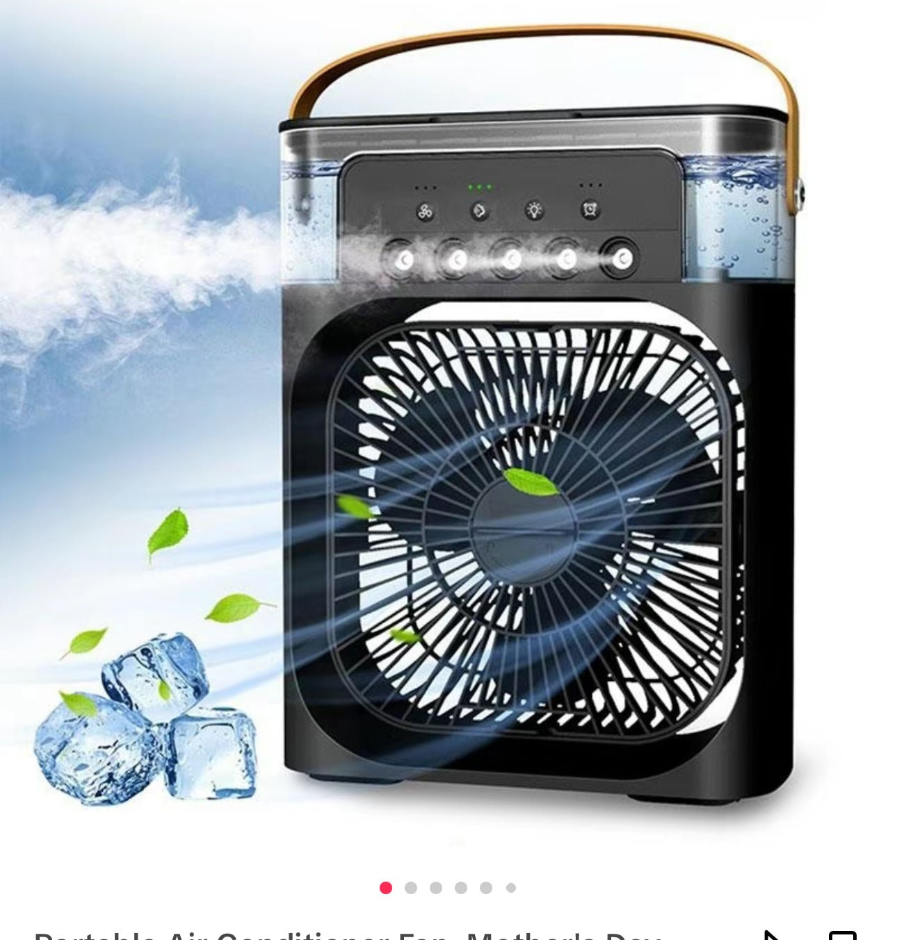 Portable 3 - in - 1 Air Cooler Fan – Mini AC for Room, Office & Car | Fast Cooling + Humidifier | Ships from USA 🇺🇸 | TikTok & Amazon Hot Seller! - H3NRY’S WORLD