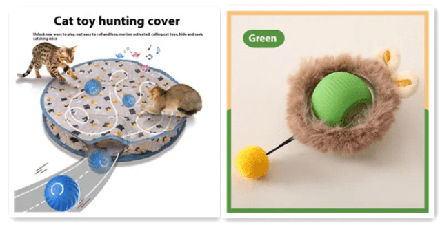 PurrPlay Self - Rolling Cat Toy Ball - H3NRY’S WORLD