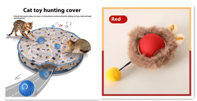 PurrPlay Self - Rolling Cat Toy Ball - H3NRY’S WORLD