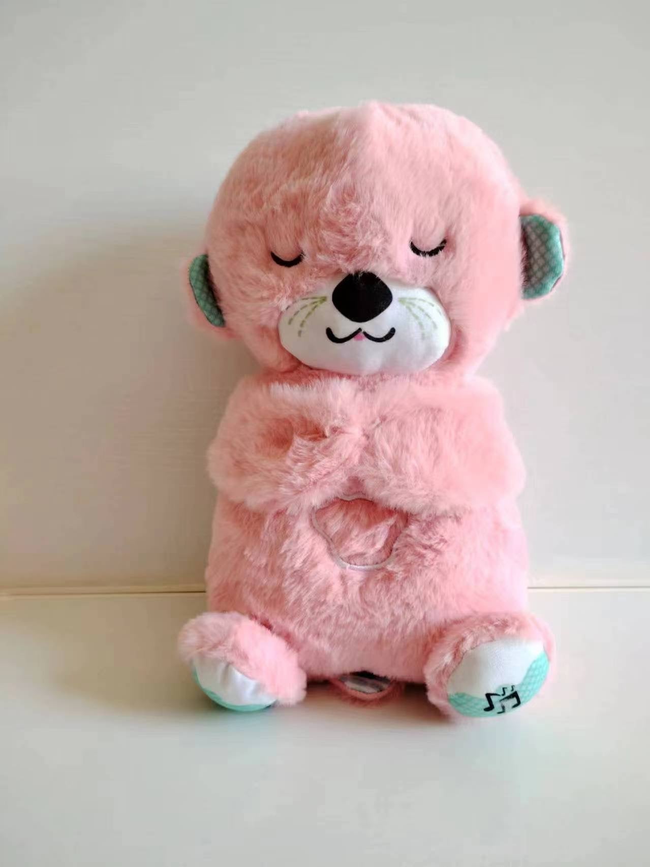 Sound Machine Soothe 'n Snuggle Otter Portable Plush Baby Toy with Sensory Details Music Lights & Rhythmic Breathing Motion - H3NRY’S WORLD