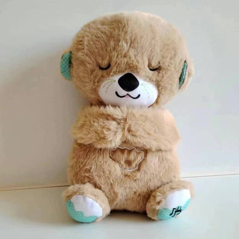 Sound Machine Soothe 'n Snuggle Otter Portable Plush Baby Toy with Sensory Details Music Lights & Rhythmic Breathing Motion - H3NRY’S WORLD
