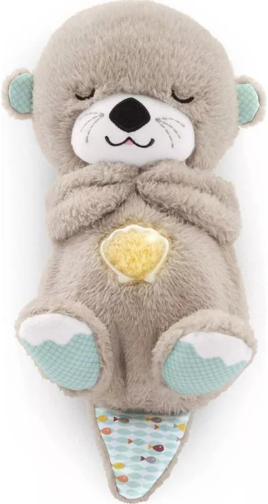 Sound Machine Soothe 'n Snuggle Otter Portable Plush Baby Toy with Sensory Details Music Lights & Rhythmic Breathing Motion - H3NRY’S WORLD