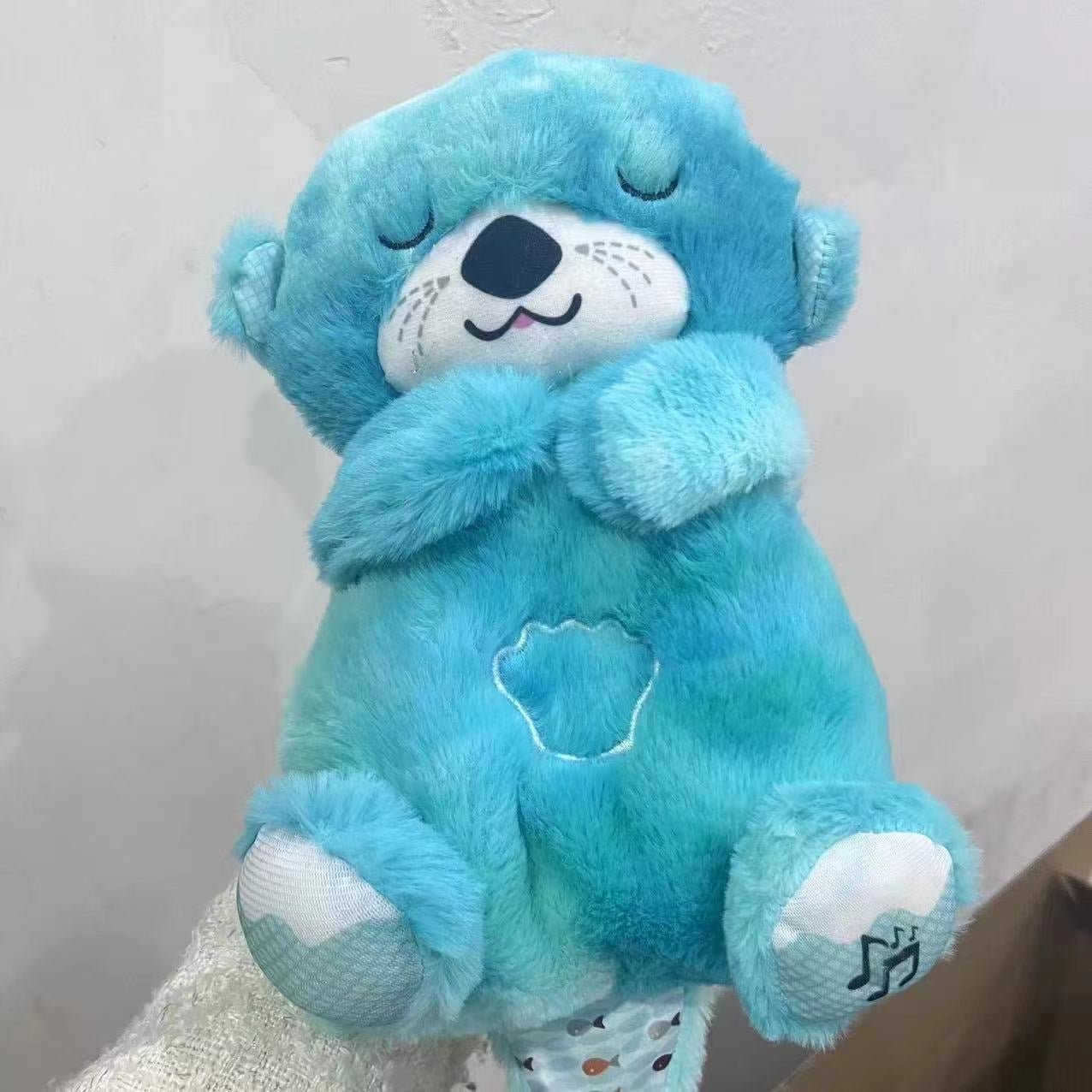 Sound Machine Soothe 'n Snuggle Otter Portable Plush Baby Toy with Sensory Details Music Lights & Rhythmic Breathing Motion - H3NRY’S WORLD